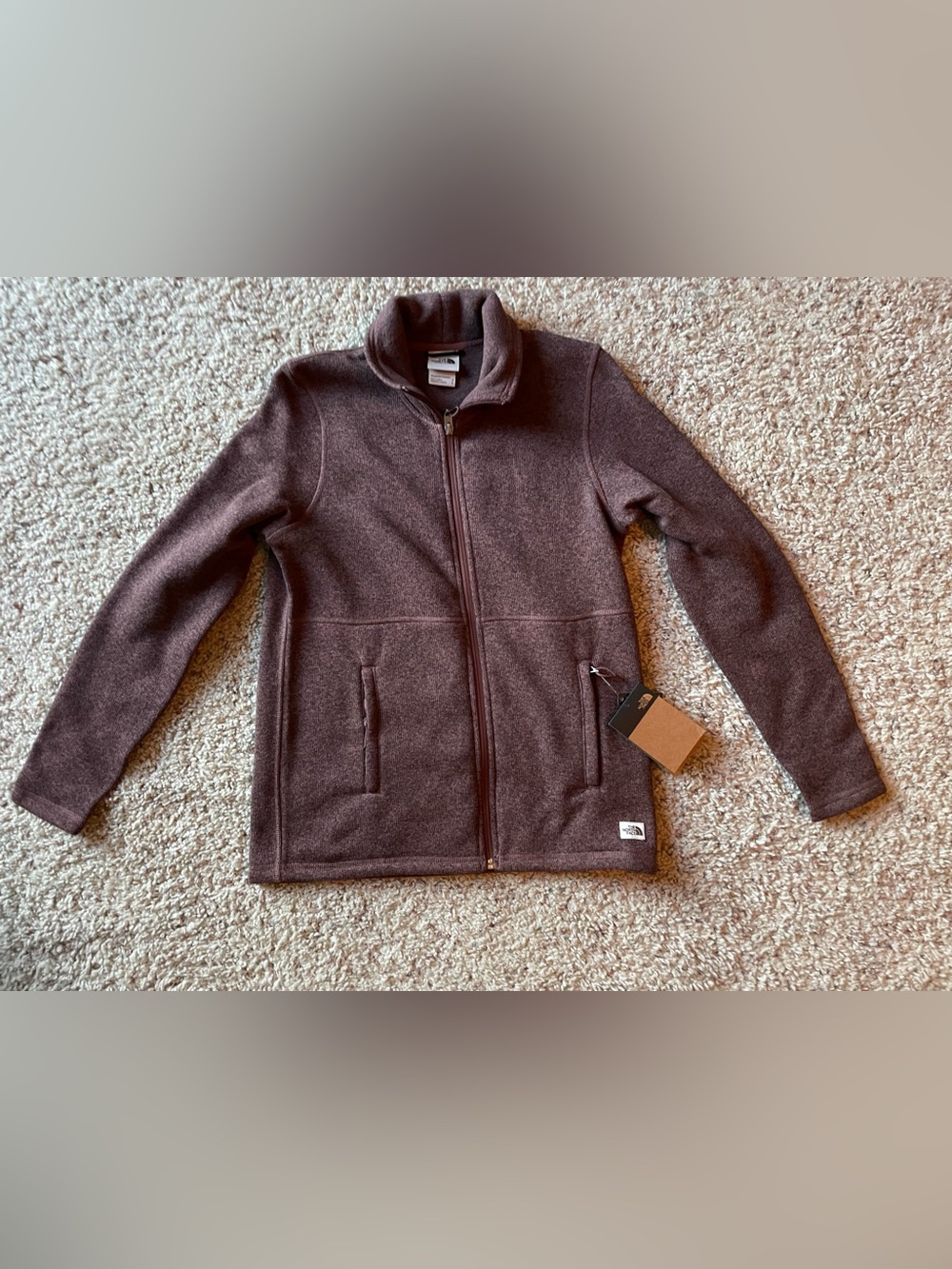 BNWT THE NORTH FACE Women’s Full-Zip Fleece Jacket in Maroon Size Small